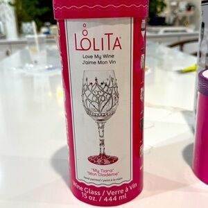 -Lolita wine glass “My Tiara” bachelorette edition